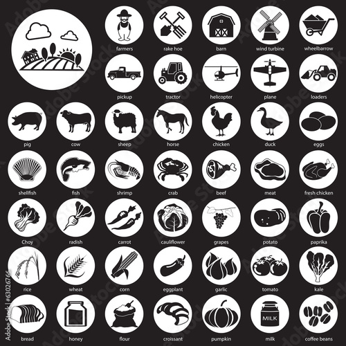 farm icons Set