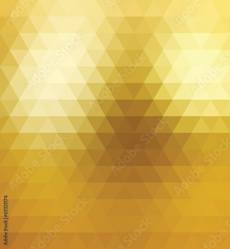 Vector  Seamless Pattern Gold Triangle