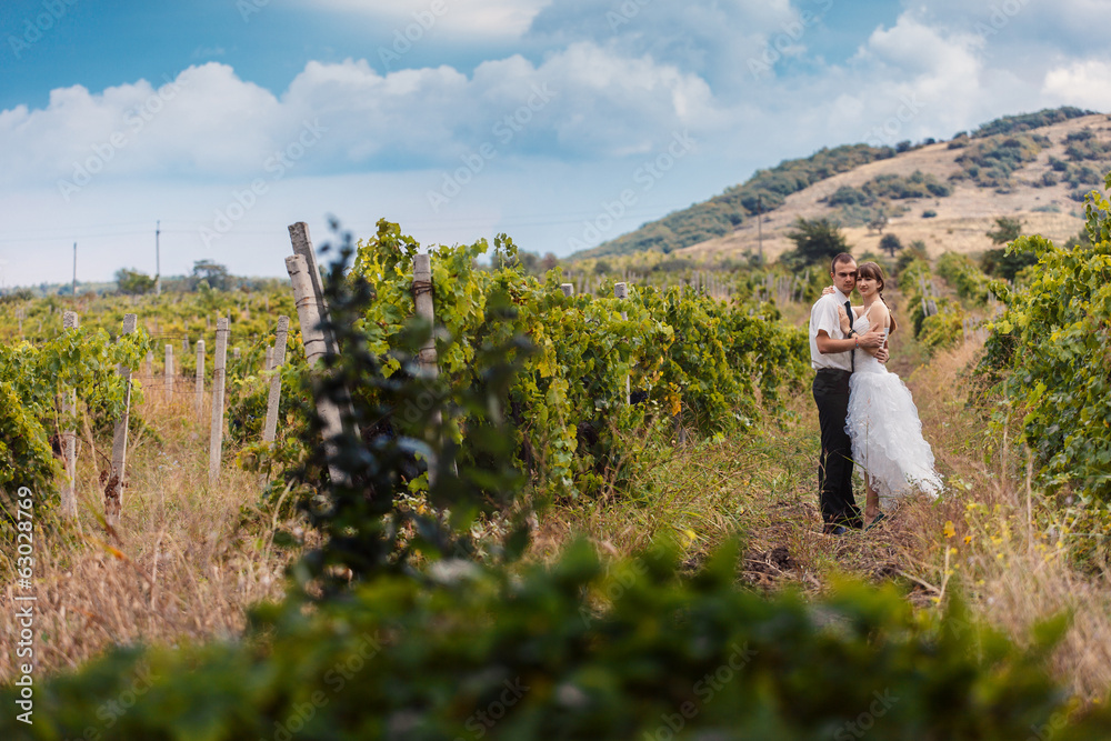 Obraz premium Bride and groom
