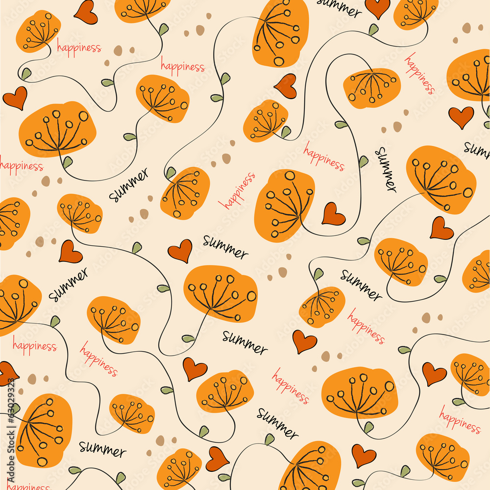 seamless background with flowers seamless background with flowers