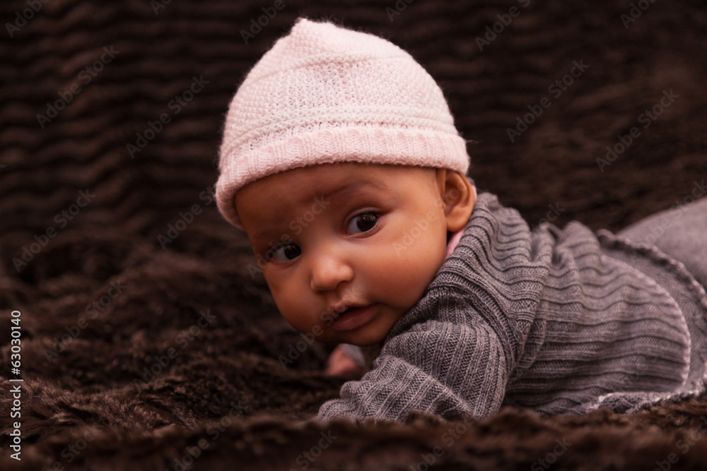 Adorable little african american baby girl - Black people Adorable little african american baby girl - Black people