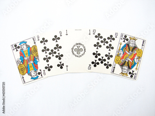Cuadro en lienzo jeu de cartes