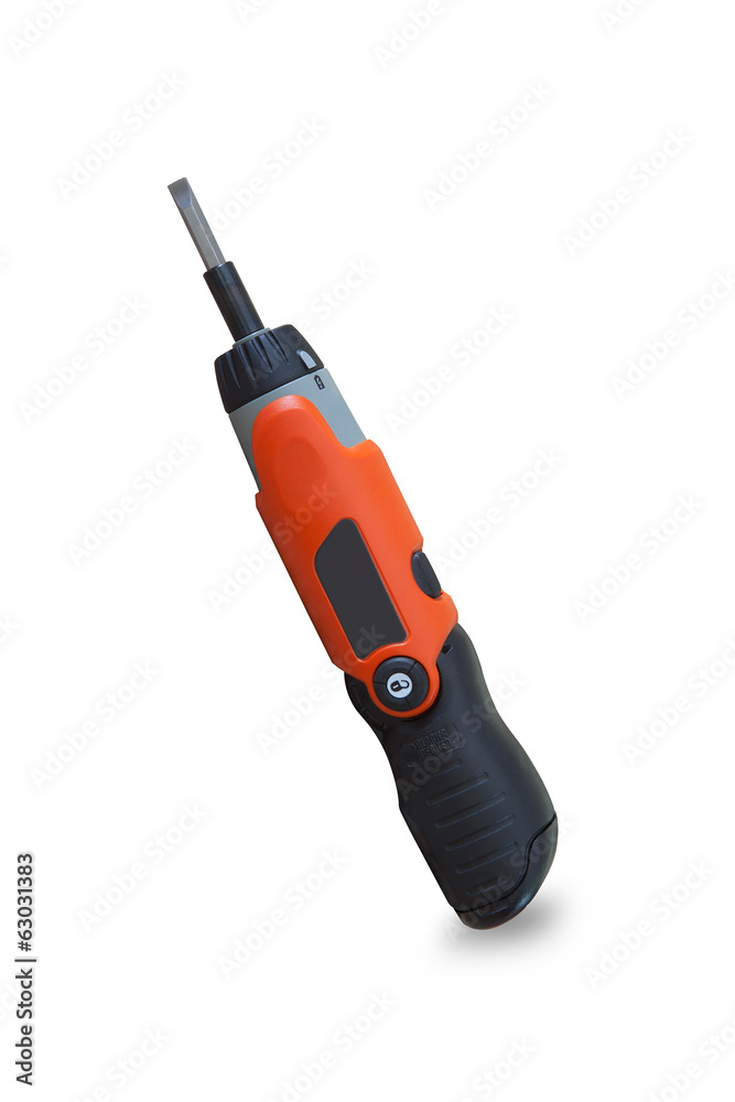 Coreless Screwdriver isolated on white background