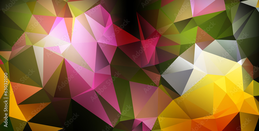Fototapeta premium Colorful geometric background, vector illustration