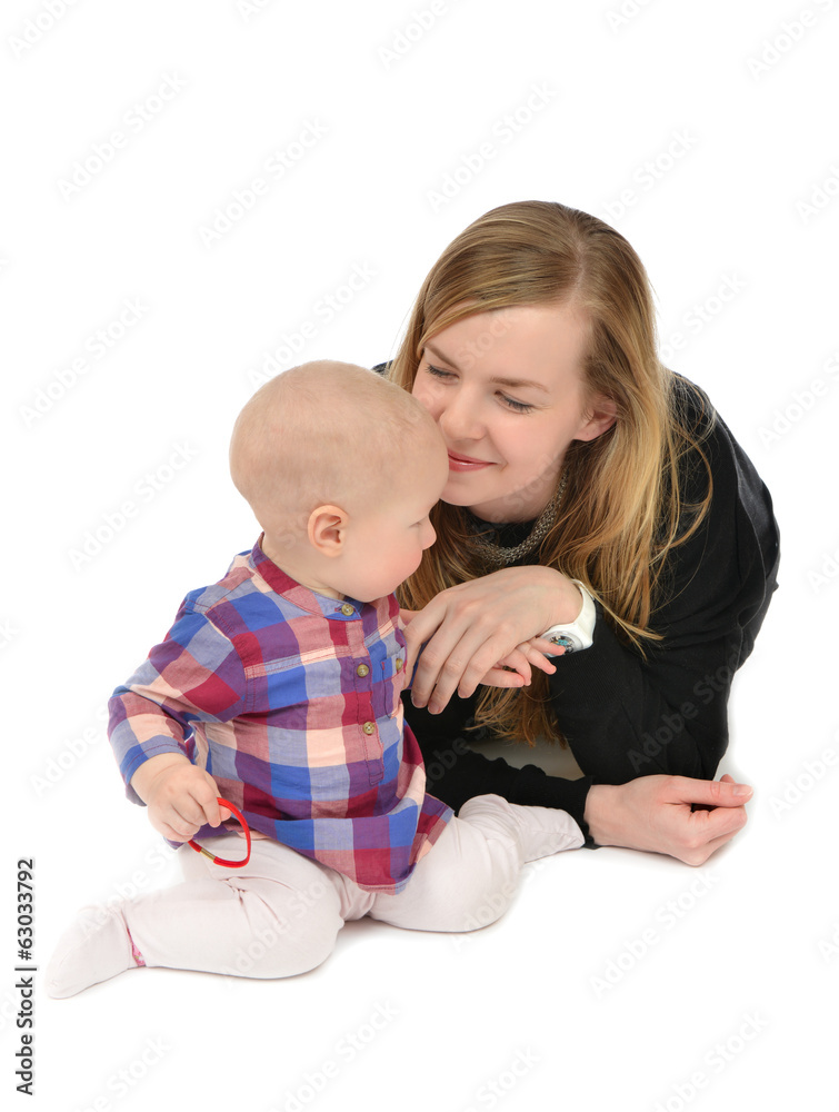 Young mother woman holding in her arms child baby kid girl Young mother woman holding in her arms child baby kid girl