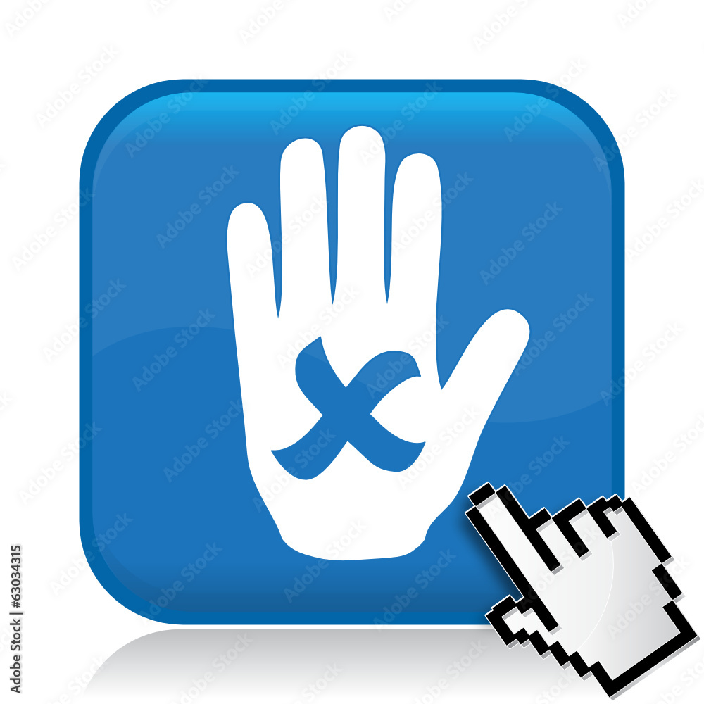 Obraz premium HAND CROSS ICON