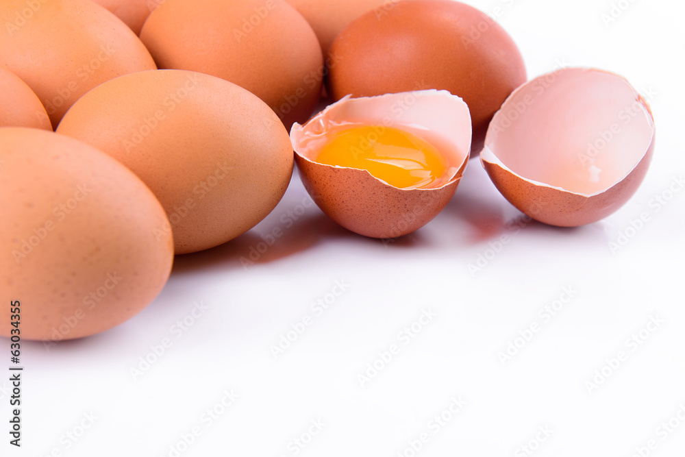 heap of eggs isolated heap of eggs isolated