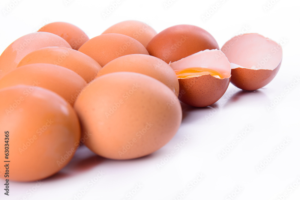 heap of eggs isolated heap of eggs isolated