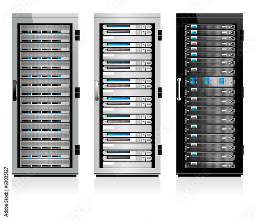 Three Servers - Server in Cabinets