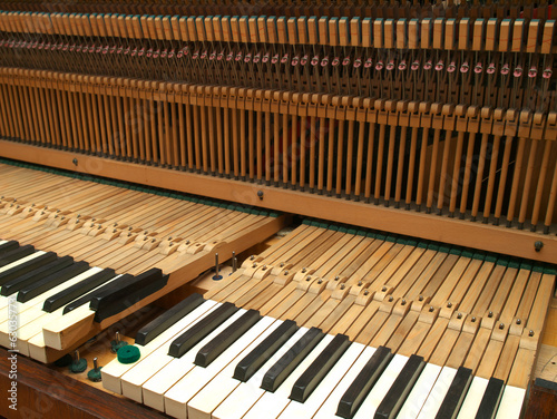 Piano under repair