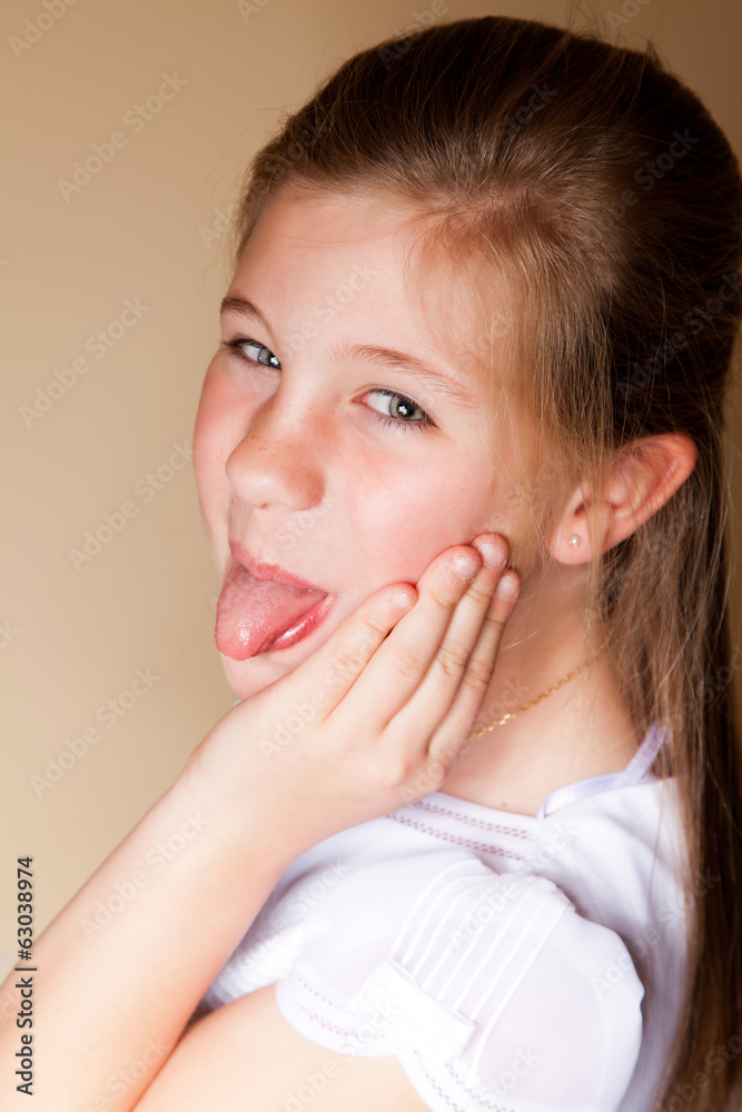 Girl in her First Communion Day Girl in her First Communion Day
