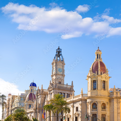 Valencia Ayuntamiento city town hall building Spain