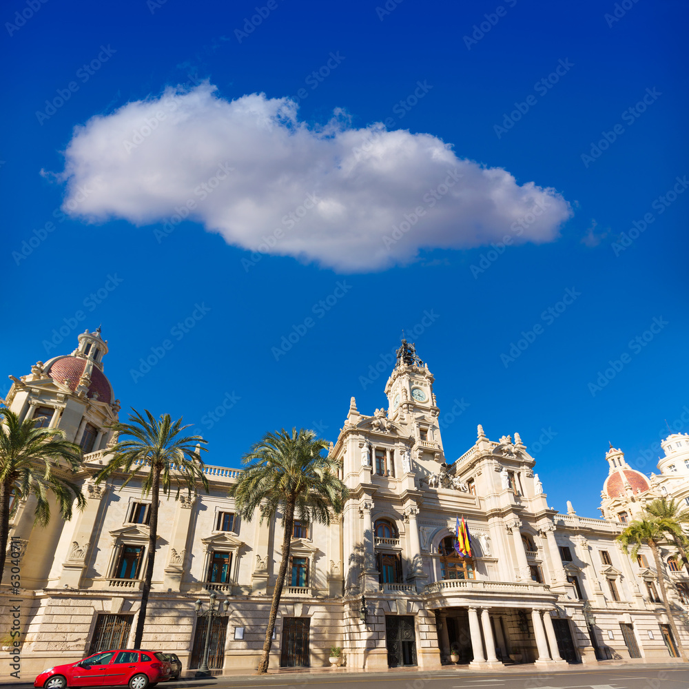 Valencia Ayuntamiento city town hall building Spain