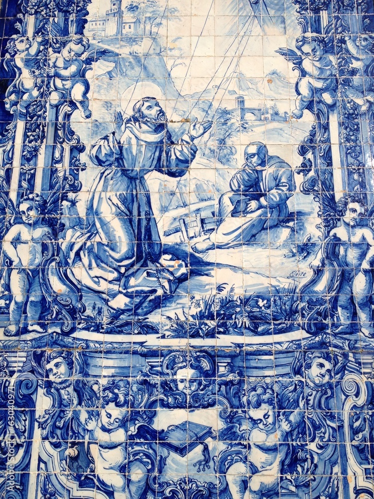 Azulejos d'une église de Porto Azulejos d'une église de Porto