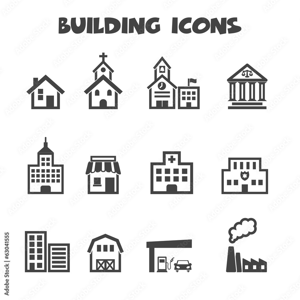 building icons building icons