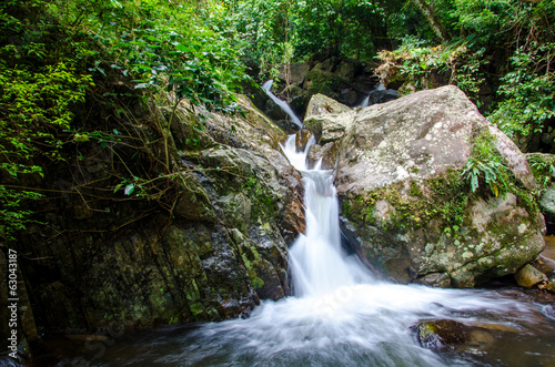 Waterfall in deep rain forest jungle © CasanoWa Stutio