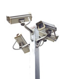 Four outside security cameras cover multiple angles.