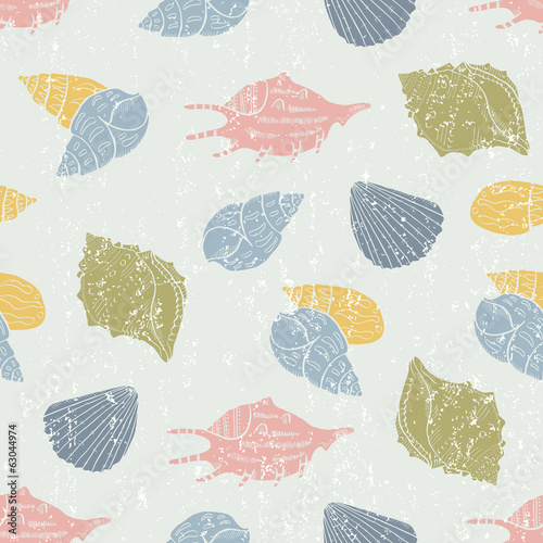 Shell seamless background 
