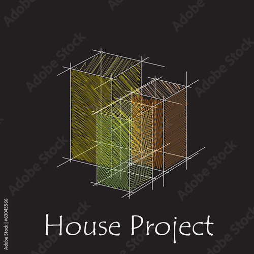 Vector Logo house project