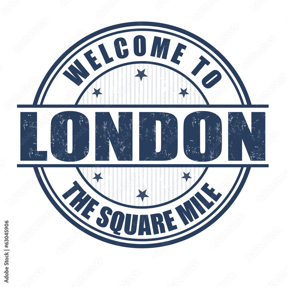 Fototapeta premium Welcome to London stamp