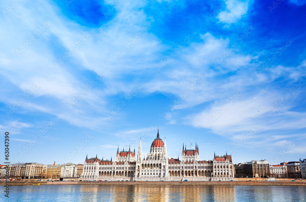 building of Parliament in Budapest