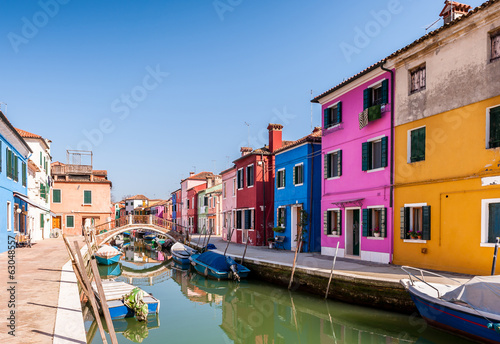 Canal à Burano, Venise