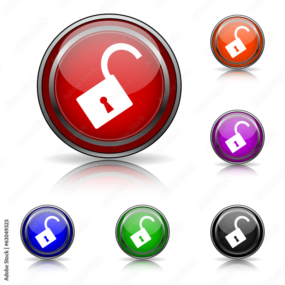 Open lock icon Open lock icon