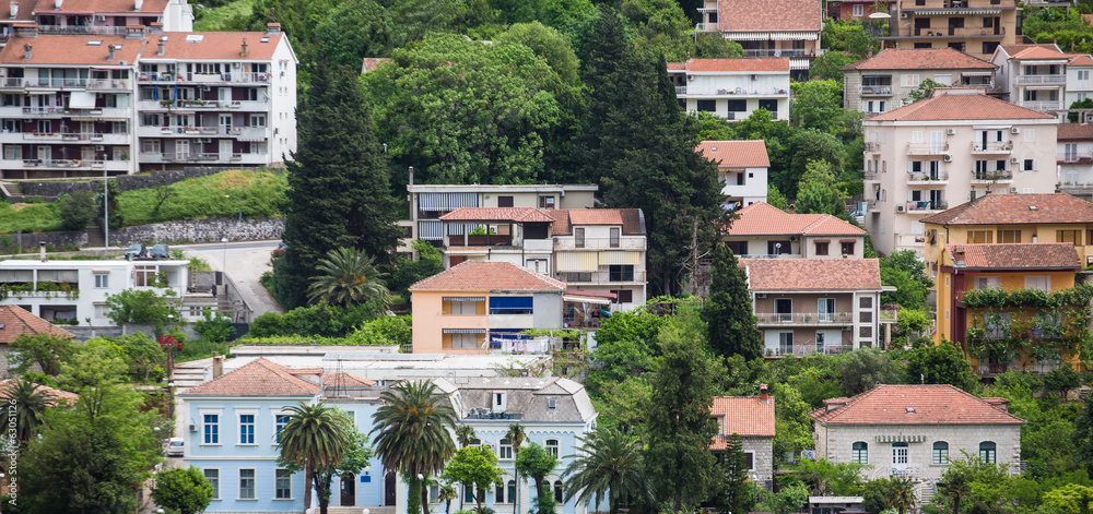 Fototapeta premium Red Roofs on Montenegro Homes