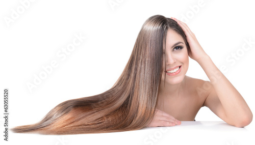 Beautiful young woman with ...