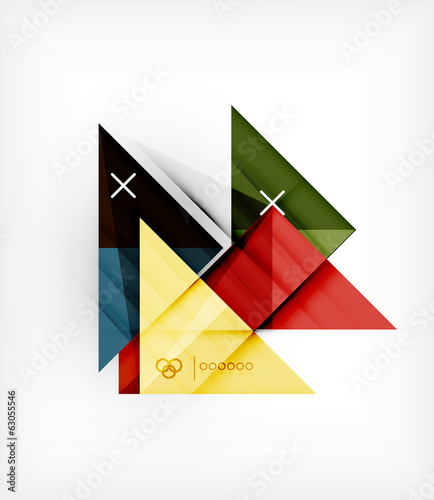 Free Download Vector Geometric Design Template For Brochure | Booklet - GFXLoad