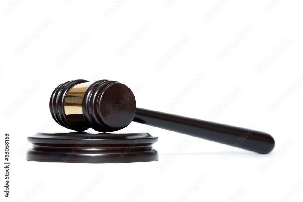 wooden judge gavel