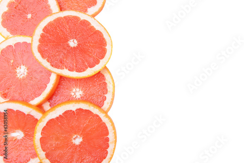 Ripe grapefruit close-up