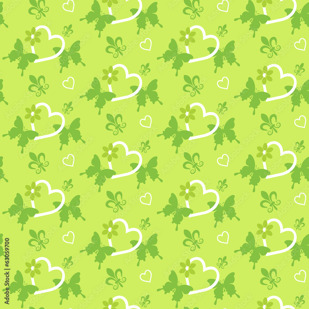 Obraz premium green background spring. floral