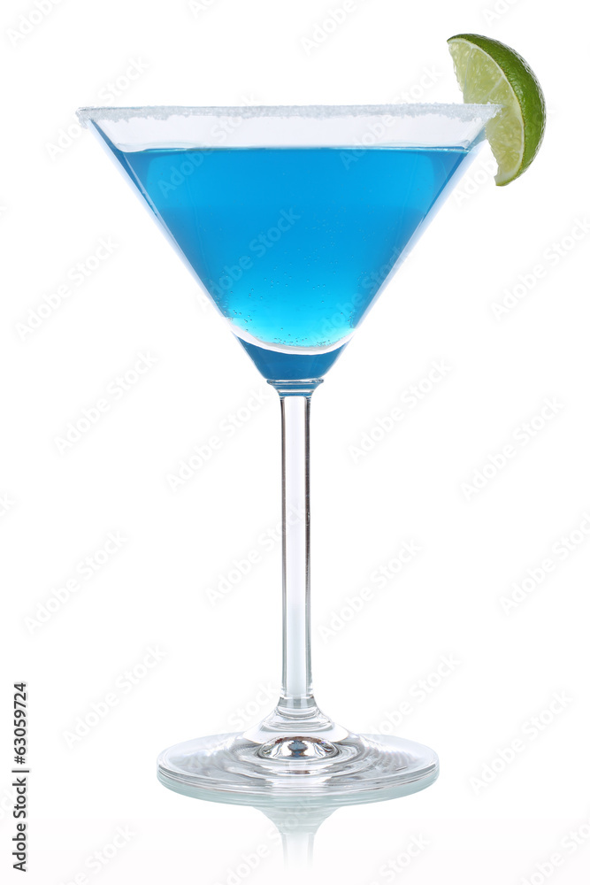 Blue Curacao Cocktail im Glas