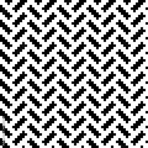 Black and white pattern. Vector ornament.