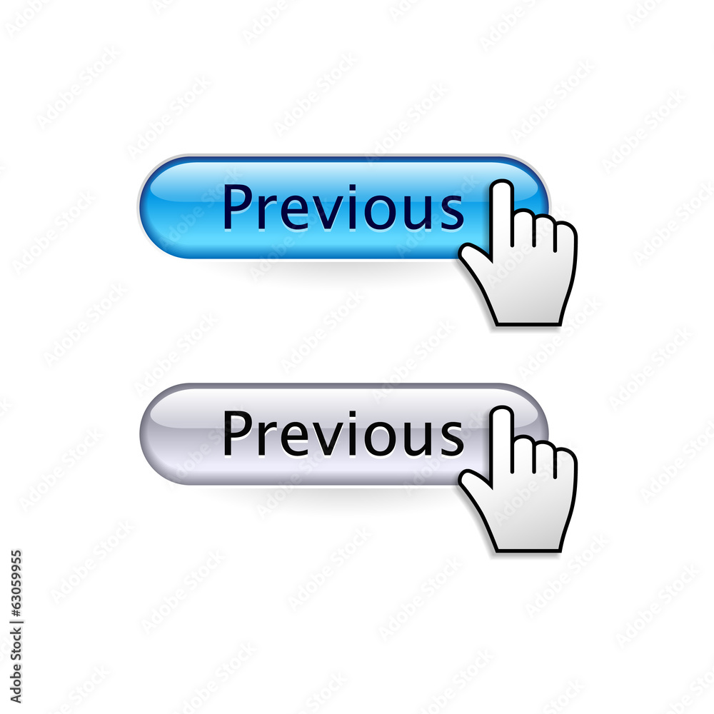 Buttons with cursor hand. Previous button. Buttons with cursor hand. Previous button.