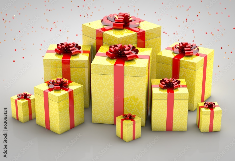 Obraz premium colorful gift boxes