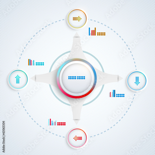 Abstract illustration infographic