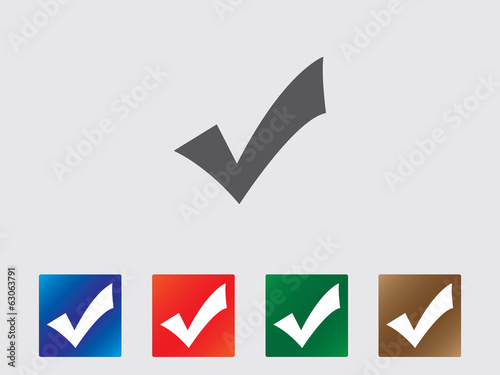 Accept icons illustration