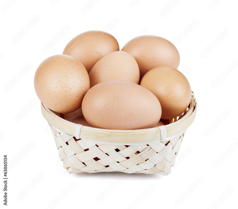 Eggs in basket Eggs in basket