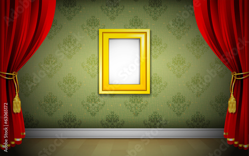 Photo Frame on Wallpaper