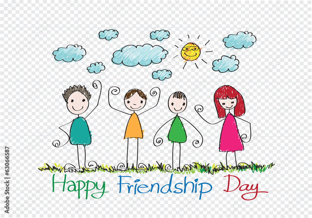 Happy Friendship Day and Best Friends Forever idea design Happy Friendship Day and Best Friends Forever idea design
