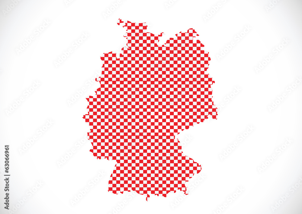 Germany map and flag idea design