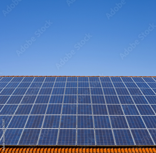 Solarpanels auf Hausdach