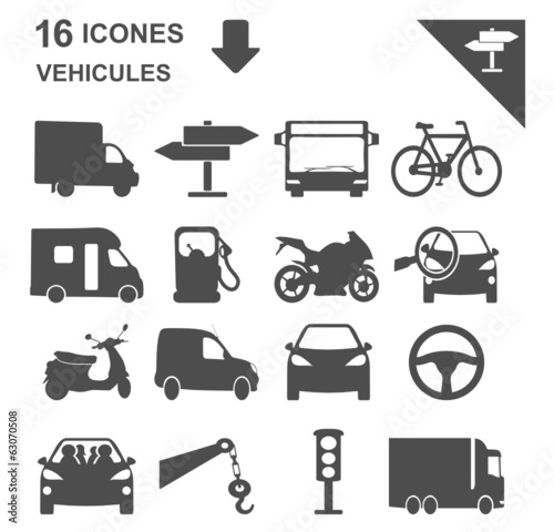 icônes véhicules