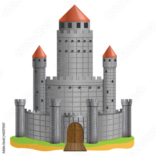castle, vector illustration