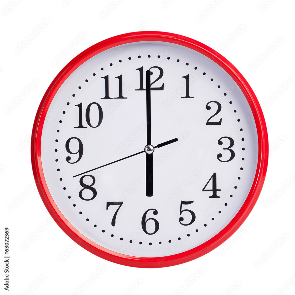 Six hours on a round dial Six hours on a round dial
