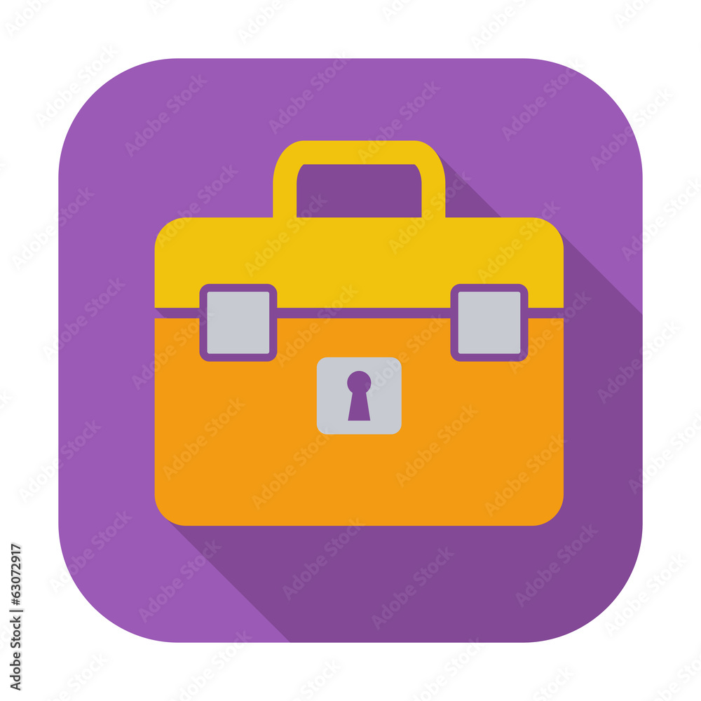 Briefcase single icon. Briefcase single icon.