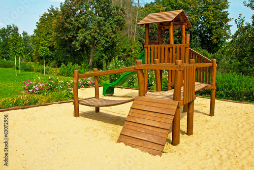 Playground with sand
