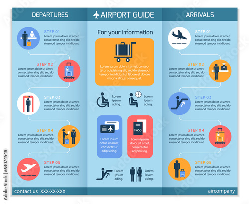 Airport Business Infographic Brochure